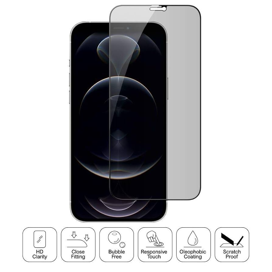 Amazon | 【360度覗き見防止】iPhone 12 /iPhone 12 pro ガラス